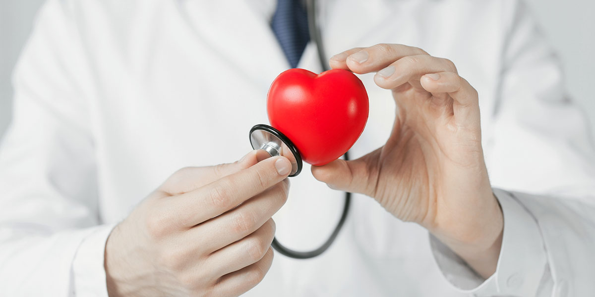 man hands with heart